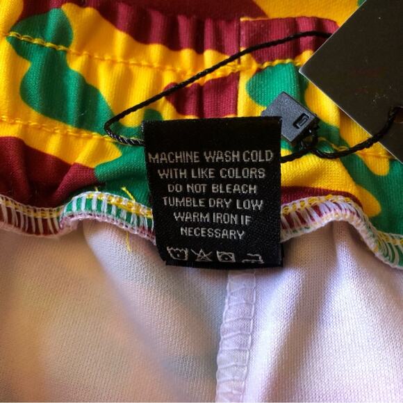 Redfox NWT Unisex Yellow Orange Green Burgundy Camo Print Joggers Size Medium - Picture 14 of 16